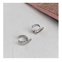Kẹp vành tai mẫu THẮT LƯNG TRÁI TIM khuyên tai nam nữ unisex cá tính