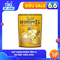 Hạt Hạnh Nhân tẩm Bơ Mật Ong Tom's Farm 210g Hàn Quốc