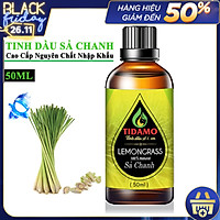 Tinh dầu Sả Chanh Thiên Nhiên Cao Cấp 50ML (Lemongrass) - Tinh dầu Sả Chanh Nguyên Chất TIDAMO Giúp Bảo Vệ Sức Khỏe, Kháng Khuẩn, Đuổi Muỗi Và Thư Giãn Tinh Thần