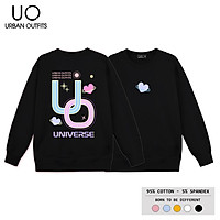 Áo Sweater Form Rộng Nữ Nam URBAN OUTFITS In Trái Tim UO Universe SWO36 Thun Cotton Nỉ 4 Chiều Local Brand