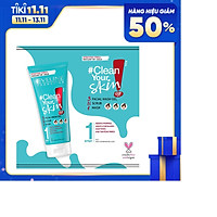 Gel rửa mặt sạch sâu ngừa mụn Eveline 3 trong 1 Clean Your Skin 200ml ( mẫu mới)