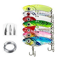 fishing lure 10/20g 3D Eyes Metal Vib Blade Lure Sinking Vibration Baits Artificial Vibe for Bass Pike Perch Fishing