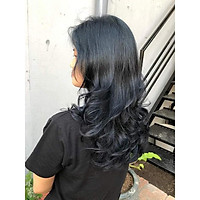 Thuốc nhuộm tóc XANH DƯƠNG ĐEN KHÓI không cần thuốc tẩy tócNÊN TỪ NỀN VÀNG KÈM OXI TRỢ