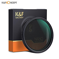 K&F CONCEPT 72mm Ultra-thin Adjustable Variable Neutral Density ND Filter Fader ND2-ND32 for Camera Lens for Cameras