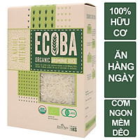 Gạo hữu cơ cao cấp/ECOBA Ngọc Mễ 1kg - Tốt sức khỏe - Cơm ngon dẻo nhiều