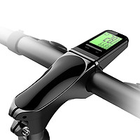 Wireless Bike Stem Computer Multi Functional LCD Screen Cycling Computer Mountain Bike Handlebar Speedometer IP65