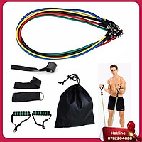 Bộ 5 Dây Tập Gym Ngũ Sắc-Dây Tập Thể Thao-Dụng Cụ Tập Thể Thao-Dụng Cụ Kéo Tay,Tập Cơ Bắp,Tập Gym - Miễn Phí Vận Chuyển