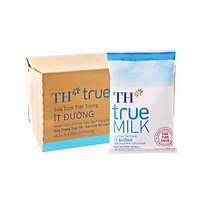 Thùng 48 Bịch Sữa Tươi Tiệt Trùng Ít Đường TH True Milk 220ML