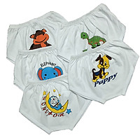 Combo 10 quần chip đùi cotton trắng cho bé, chất vải 100% cotton mềm, mịn, thoáng mát, thấm hút mồ hôi, size 5-15kg, hàng Việt Nam chất lượng