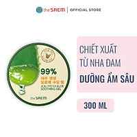 Gel Dưỡng Da Ngăn Ngừa Lão Hóa Chiết Xuất Từ Nha Đam The Saem Jeju Fresh Aloe Soothing Gel 99% 300ml