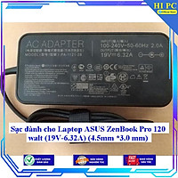 Sạc dành cho Laptop ASUS ZenBook Pro 120 walt (19V-6.32A) (4.5mm *3.0 mm) - Hàng Nhập Khẩu