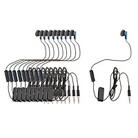 10pcs 3.5mm Jack Earbud for Sony PS4 Controller Earphone with Mic Volume Control Video Game Online Chat Accessory
