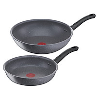 Bộ chảo Tefal G134S295 Cook Healthy Chảo 24cm và Chảo xào 28cm - hàng chính hãng