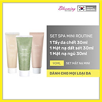 Set 3 Mặt nạ tẩy tế bào chết, làm sạch và dưỡng da 3 bước Huxley Mini Spa Routine Set 30g x3 (Sleep Mask, Scrub Mask, Clay Mask)