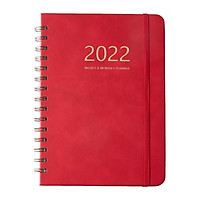 A5 Notebook School Diary 2022 Notebook With Daily Weekly Schedule 160 Pages Spiral Exercise Books