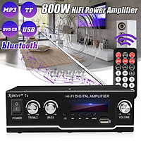 Bộ Khuếch Đại Âm Thanh Bluetooth 800w 220v / 110v 12v Cho Xe Hơi