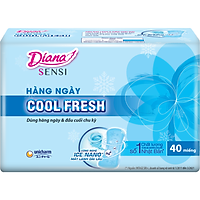 Băng vệ sinh hằng ngày Diana Sensi Cool Fresh gói 40 miếng - 14321