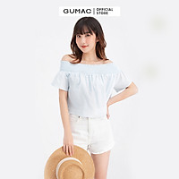 ÁO CROPTOP BẸT VAI GUMAC AB653