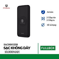 Pin sạc dự phòng không dây 10000 mAh type C PAGINI WP-133 – 2 cổng USB dòng 5V/2.1A – Hàng nhập khẩu