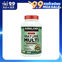 Vitamin tổng hợp Kirkland Mature Multi Adult 50+ Hộp 400 viên của Mỹ - dành cho nam, nữ trên 50 tuổi, Tăng cường miễn dịch, phòng bệnh tật, đặc biệt là các bệnh lây nhiễm, bệnh do virus, vi khuẩn