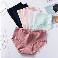Quần lót nữ, quần lót chất liệu cotton tăm cạp sọc kháng khuẩn kiểu dáng nhã nhặn tinh tế form ôm gợi cảm