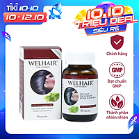 Viên uống Ngăn Rụng Tóc, Giúp Tóc Mọc Dày và Nhanh, Làm Đen Tóc Welhair for Women (Hộp 30 viên)