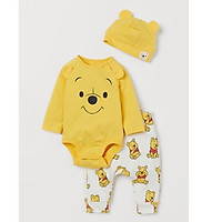 Set 3 chi tiết sơ sinh H+M U+K/ U+S size 2-4M đến 6-9M