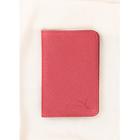 Ví Đựng Hộ Chiếu Passport Da Bò Thật, Ví Hộ Chiếu Du Lịch Sang Trọng LDV0039 - Màu đỏ - Làng Da Việt