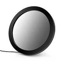 2 In 1 Makeup Mirror LED Lighted USB Charging Make Up Mirror Multi-functional Cosmetic Mirror Wooden Frame Supports