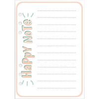 Ruột giấy sổ c.ò.n.g Self Planner - Happy Note 5 tờ / mẫu 120gsm A5