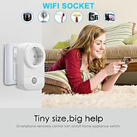 WIFI Smart Conversion Socket WIFI 2.4GHz b/g/n Plug Socket Power Switch APP Remote Control US/ EU Plug Socket Work wit