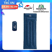 Đồ cắm trại túi ngủ Naturehike campoutvn du lịch dã ngoại NH19S015-D nằm êm xếp gọn chống thấm nước giữ ấm tốt A157