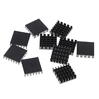 10 Pcs Aluminum GPU Graphic CPU Heatsink Thermal Conduction Pad Cooling Pad