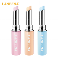 Set 2 Son Dưỡng Môi LANBENA Chứa Hyaluronic Acid/ Hoa Hồng Dưỡng Ẩm Tẩy Tế Bào Chết Thay Đổi Màu Sắc Theo Nhiệt Độ 1.8g