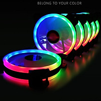 Quạt led RGB 12cm Coolmoon sunshine cho máy tính - hàng nhập khẩu