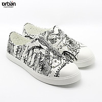 Giày nhựa eva Urban Footpritn D2001 in lá đen chính hãng cho trẻ em