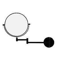 Bathroom Black Mirror Wall-mounted Makeup Mirror Bathroom Beauty Mirror Folding Magnifying Glass Wall-mounted Mirrors