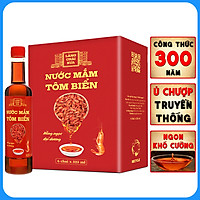 Nước mắm tôm biển Làng Chài Xưa 525ml/chai Hồng Ngọc Đại Dương 300 năm truyền thống