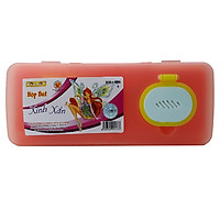 Hộp Bút Nhựa Kid Kit Xinh Xắn HB-006 - Màu Cam