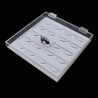 Empty Clear Acrylic 10 Pairs False Eyelash Storage Case Box Strip Fake Lashes Organizer Display Stand Makeup Salon Tool