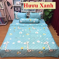 Sét 5 Món Chăn Hè Trần Bông Poly Mẫu Thỏ đeo kính Đẹp 2021 (Được chọn mẫu)