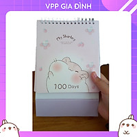 Sổ Kế Hoạch Lò Xo 100 Ngày - 100 Days Daily Planner Notebooks Chuột Hamster (19 x 15 cm) Ghi Chú Giấy Note
