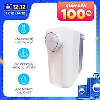 Bình nước nóng siêu tốc thông minh Midea MK-HE3003 - Đun sôi 3 giây - Chọn được nhiệt độ - Pha sữa, pha trà - Hàng Chính Hãng