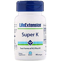 Life Extension Super K with Advanced K2 Complex Softgels,90 Count