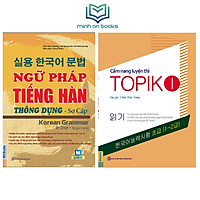 Combo Bộ 2 Cuốn: Ngữ Pháp Tiếng Hàn Thông Dụng Sơ Cấp + Cẩm Nang Luyện Thi Topik 1 (Học Cùng App MCBooks) - MinhAnBooks