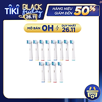 12 Cái Đầu Bàn Chải Đánh Răng Thay Thế Tương Thích Với Bàn Chải Điện Oral B Cho Răng Nhạy Cảm