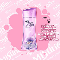 KEM DƯỠNG DA TOÀN THÂN MISTINE WHITE SPA WHITE MUSK UV WHITENING LOTION 200ML