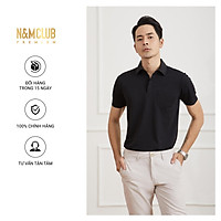 Áo Thun Polo Nam N&MCLUB ngắn tay màu đen mã 2103054