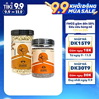 COMBO SIÊU TIẾT KIỆM - 1 Hũ Yến Mạch Cán Mỏng Dk Harvest 450g + 1 Hũ Chia Đen Dk Harvest 500g