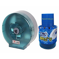 Bộ 1Hộp đựng giấy vệ sinh Pulic Lớn 26x26 Và 1 Chai Thả Bồn Cầu Mr.Fresh TI715